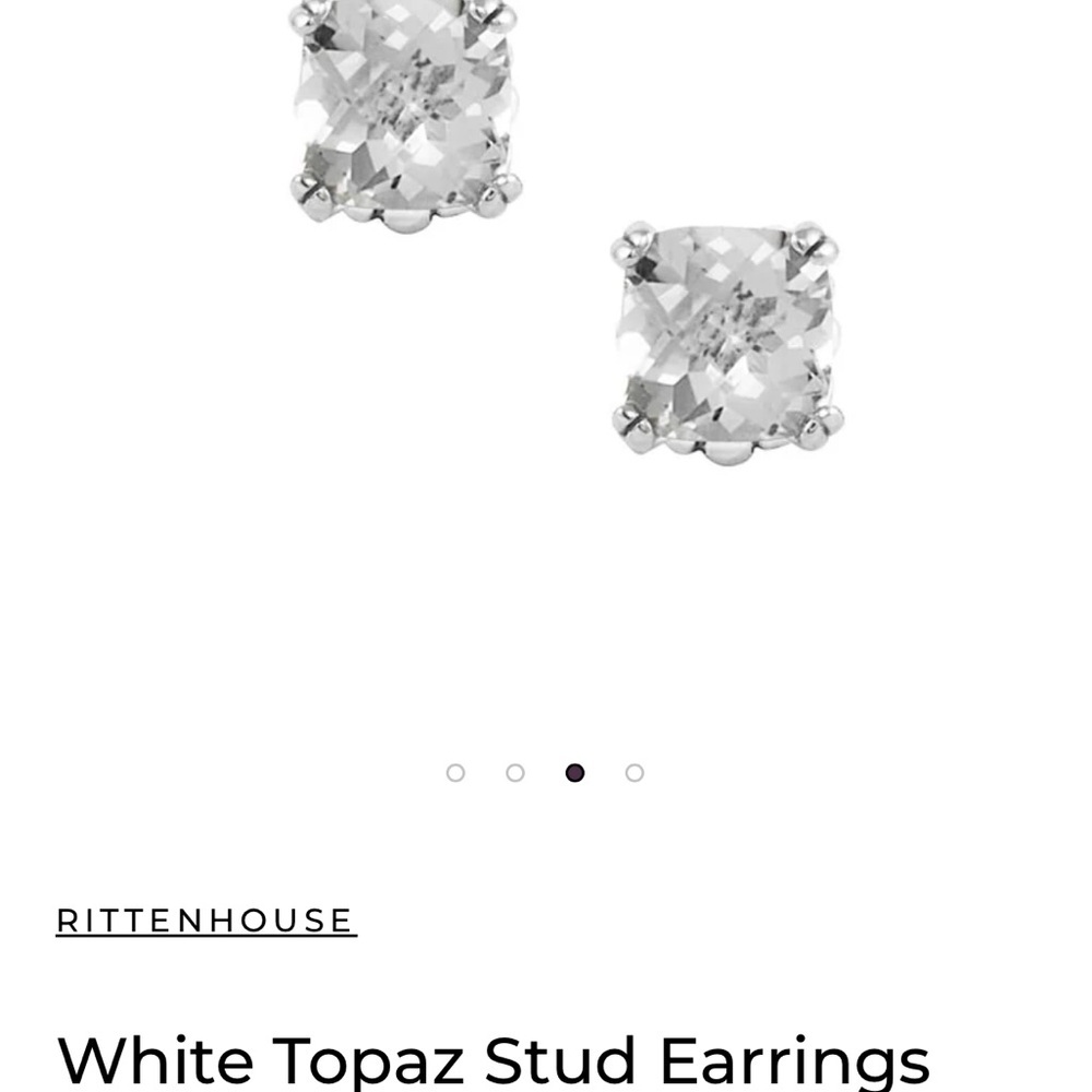 Lagos Rittenhouse White Topaz Stud Earrings - Picture 4 of 10